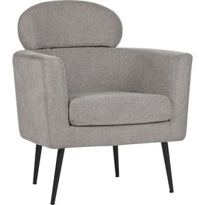 SOBY - Fauteuil - Taupe - Polyester