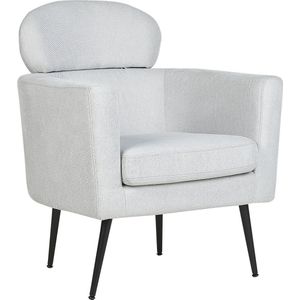 SOBY - Fauteuil - Lichtgrijs - Polyester