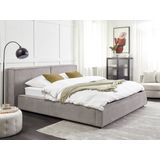 LINARDS - Bed - Grijs - 160 x 200 cm - Polyester