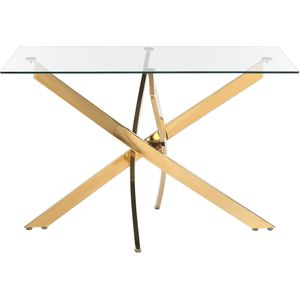 Beliani MARAMO - Eettafel - Goud - 120 x 70 cm - Veiligheidsglas