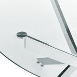 MARAMO - Eettafel - Zilver - ⌀120 cm - Veiligheidsglas