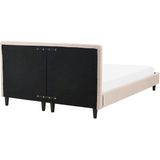 Beliani FITOU  - Tweepersoonsbed - Beige - 140 x 200 cm - Polyester