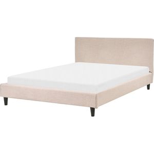 Beliani - FITOU - Tweepersoonsbed - Beige - 140 x 200 cm - Polyester