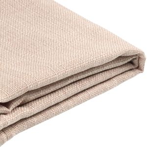Beliani FITOU - Bekleding voor bedframe-Beige-Polyester