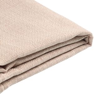 BELIANI FITOU - Bekleding bed - Zandbeige - 140 x 200 cm - Polyester