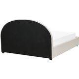 VAUCLUSE - Bed met opbergruimte - Lichtbeige - 180x200 cm - Polyester