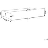 Beliani - RUMILLY - Bedlade set van 2 - Donkerbruin - Dennenhout