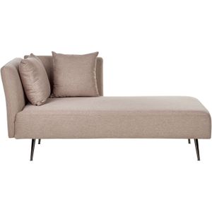 RIOM - Chaise longue - Lichtbruin - Linkszijdig - Stof