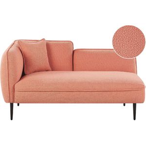 CHEVANNES - Chaise longue - Roze - Linkszijdig - Polyester
