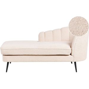 ALLIER - Chaise longue - Beige - Rechterzijde - Bouclé