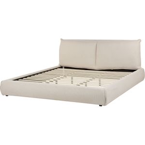 VINAY - Tweepersoonsbed - Beige - 180 x 200 cm - Polyester