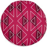 Set van 2 tuinkussens roze polyester geometrisch patroon ⌀ 40 cm modern tuin terras waterbestendig