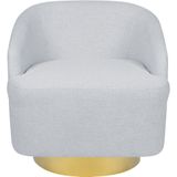 Beliani LAVIK - Fauteuil - Lichtgrijs - Polyester