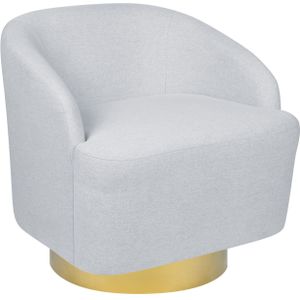 Beliani - LAVIK - Fauteuil - Lichtgrijs - Polyester