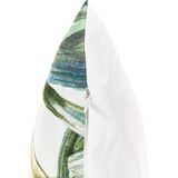 Beliani-CALDERINA-Tuinkussen set van 2-Groen|Wit-40 x 60 cm-Polyester