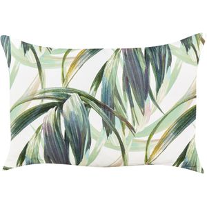 Beliani-CALDERINA-Tuinkussen set van 2-Groen|Wit-40 x 60 cm-Polyester