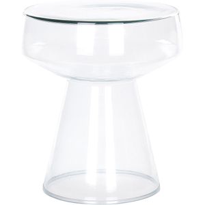 Bijzettafel set van 2 glas transparant LAGUNA/CALDERA