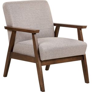 ASNES - Fauteuil - Taupe - Polyester