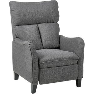 Beliani ROYSTON - TV-fauteuil-Grijs-Polyester