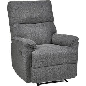 Beliani - EVERTON - TV-fauteuil - Grijs - Polyester