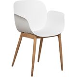 ABILENE - Eetkamerstoelen set van 2 - Wit - Plastic