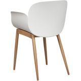 ABILENE - Eetkamerstoelen set van 2 - Wit - Plastic