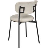 Beliani - CASEY - Eetkamerstoelen set van 2 - Beige - Polyester