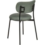 CASEY - Eetkamerstoelen set van 2 - Groen - Polyester