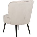 VOSS - Fauteuil - Taupe - Fluweel