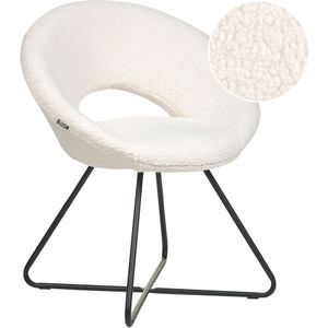 Beliani - RACHEL - Fauteuil - Wit - Bouclé