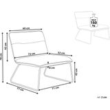 COTULLA - Fauteuil - Wit - Bouclé