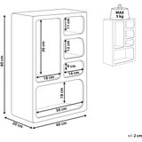 Wandplank wit MDF bord 5 schappen minimalistisch decoratief veel opslagruimte woonkamer scandinavisch