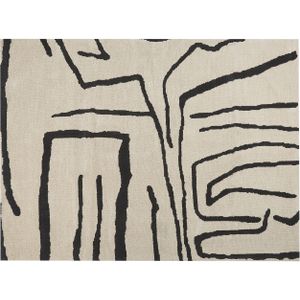 KOLPUR - Vloerkleed - Beige/Zwart - 300 x 400 cm - Polyester