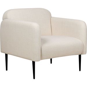 STOUBY - Fauteuil - Lichtbeige - Linnen