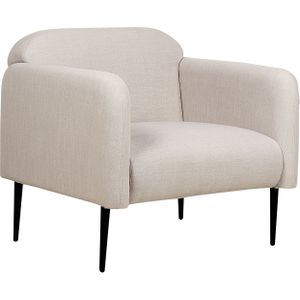 STOUBY - Fauteuil - Taupe - Linnen
