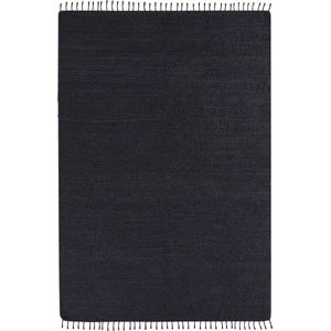 SINANKOY - Laagpolig tapijt - Zwart - 160 x 230 cm - Jute