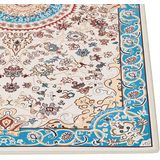 GORDES - Loper tapijt - Beige/Blauw - 60 x 200 cm - Polyester
