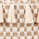 Beliani PIRAK - Poef - Beige - Wicker