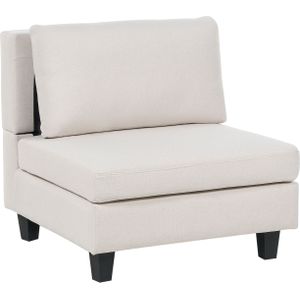 Beliani UNSTAD - Fauteuil - Lichtbeige - Polyester