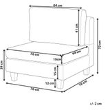 1-zits module stuk donkergrijs stof gestoffeerde fauteuil met kussens modulair stuk bank element