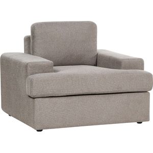 Beliani - ALLA - Fauteuil - Taupe - Polyester