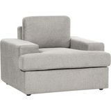 ALLA - Fauteuil set van 2 - Lichtgrijs - Polyester