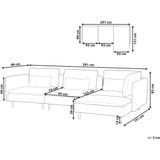 Beliani EGERIS - Modulaire Sofa-Grijs-Polyester