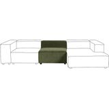 1-zits module bank groen corduroy gestoffeerde stoel fauteuil module-stuk woonkamer modern ontwep