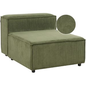1-zits module bank groen corduroy gestoffeerde stoel fauteuil module-stuk woonkamer modern ontwep