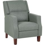 Beliani EGERSUND  - TV-fauteuil - Groen - Fluweel