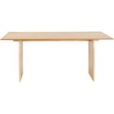 Beliani MOORA - Eettafel - Lichthout - MDF