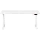 DESTINAS - Verstelbaar bureau - Wit - 160 x 72 cm - Spaanplaat