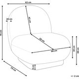 LOVIISA - Fauteuil - Groen - Polyester