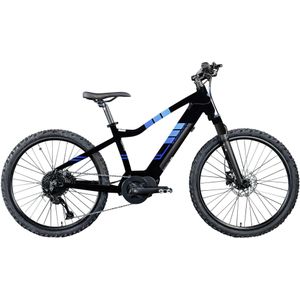 Zündapp Z240 E Bike Mountainbike 24 Zoll EMTB 130-145 cm Jugendliche ab ca. 8 Jahre Pedelec Fahrrad 9 Gang Mittelmotor schwarz blau